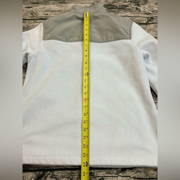 FILA Sport Women's Zip Up Jacket, Mock Neck Soft Fleece, White Gray Size Small - Picture 9 of 13